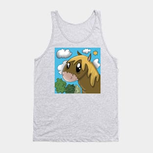 Funny horse 🐴 Tank Top